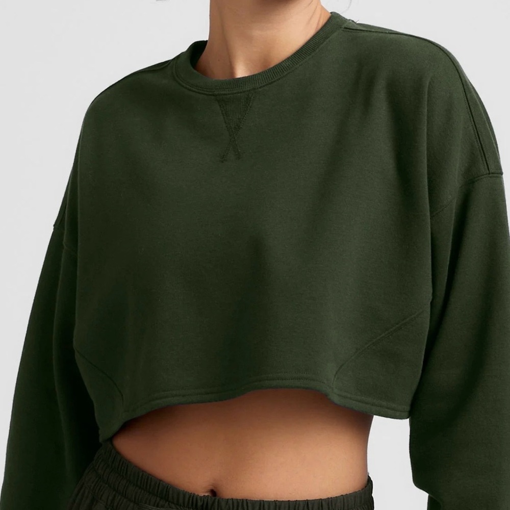 Beyond Yoga Forest Green Crop Top